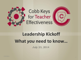 Leadership Kickoff Electronic Platform PowerPoint