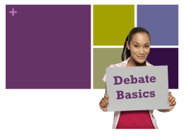 Debate Basics
