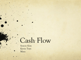 Forecast value and cash flow example