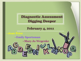 Diagnostic Testing - Ingham Intermediate School District