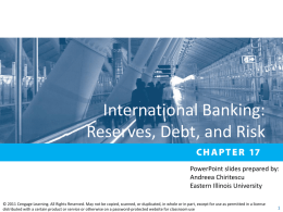 Chapter 17 International Banking