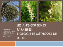 Les Angiospermes parasites: Biologie et méthodes de