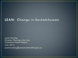 LEAN: Change in Saskatchewan