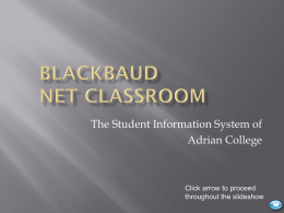 Blackbaud Network Student Training
