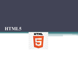 HTML5 - รายวิชาที่สอนในภาคเรียนที่ 2/2557