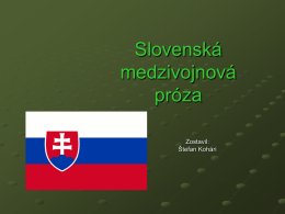Slovenská medzivojnová próza