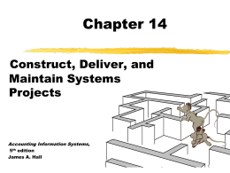 Chapter 14 - Accounting and Information Systems Department