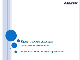 Prezentace slunolamů Alaris