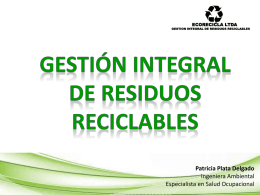 gestión integral de residuos reciclables