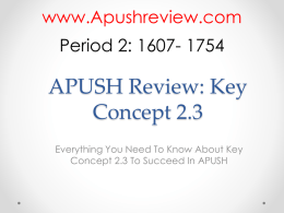 APUSH-Review-Key-Concept-2.3