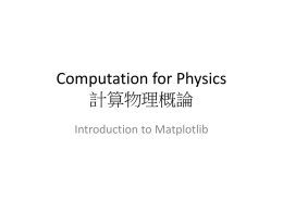Matplotlib