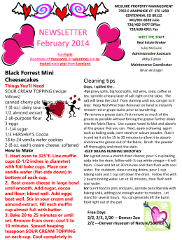 February Newsletter - McGuire Property Management