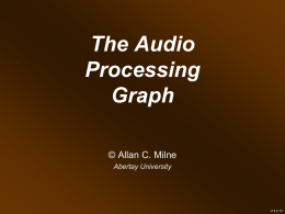 The Audio Graph. - the Home Page of Allan C. Milne.