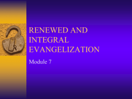 MODULE 7 EVANGELIZATION - CBCP-BEC