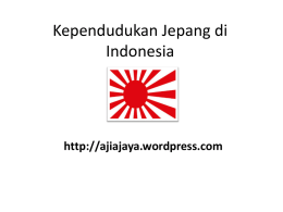 Kependudukan Jepang di Indonesia