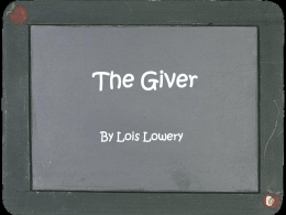 The Giver Intro