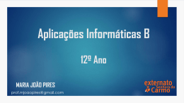 Aplicações Informáticas B 12º Ano Maria João Pires
