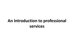 session on professional services