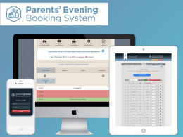 `Manage Your Appointments` tab - Parents` Evening Booking System
