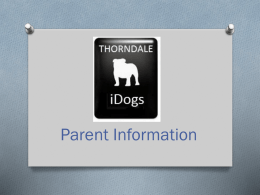 iPad Parent Presentation