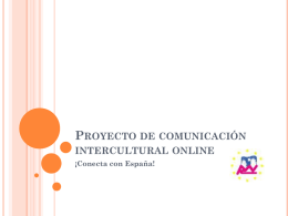 Proyecto de comunicación intercultural online