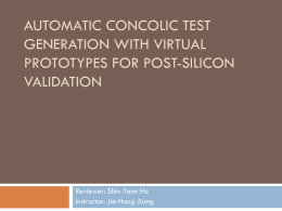 Automatic Concolic Test Generation with Virtual Prototypes for Post