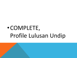 materi 2 - FSM UNDIP - Universitas Diponegoro