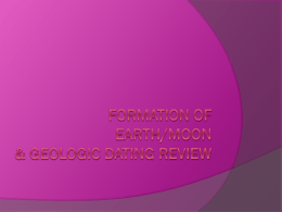 Review PPT - Moon, Earth and Dating