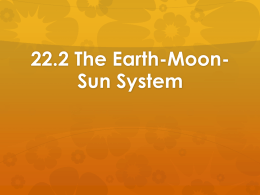 22.2 The Earth-Moon