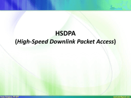 HSDPA (High-Speed Downlink Packet Access)