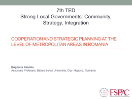 Cooperation and strategic planning at the level of
