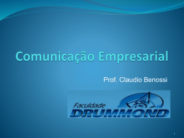 Aula 01 - Apresentação - Introdução a Comunicação Empresarial