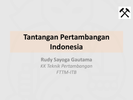 Tantangan Pertambangan Indonesia - LP4
