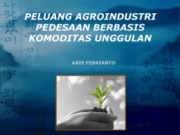 PowerPoint Template - dunia agroindustri