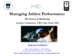 Managing Athlete Performance