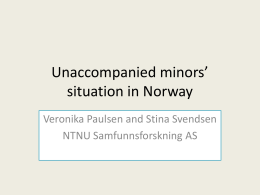 Unaccompanied minors in Norway
