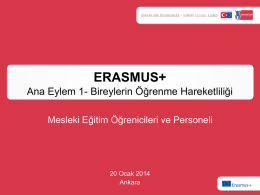 Erasmus Mesleki Eğitim Hareketlilik.