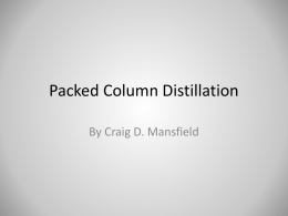 Packed Column Distillation