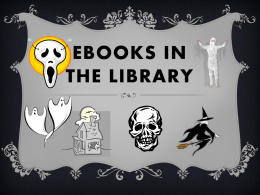 eBooks in the Library