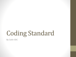 2014-08-05-CodingStandard