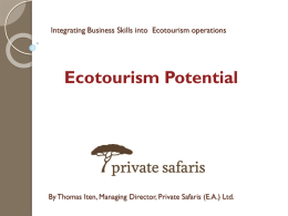 Ecotourism potential of sites