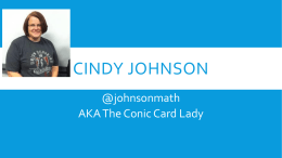Cindy Johnson - Twitter Math Camp