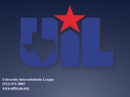 uil rule changes football - University Interscholastic League