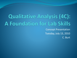 Concept Presentation - Qualitative Analysis (4C)