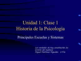 Diapositiva 1 - Psicologia-ULA