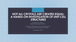 Not all crystals are created equal