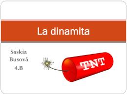 La dinamita - Saskia Bursová (presentación nueva)