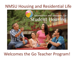 NMSU Housing Presentation