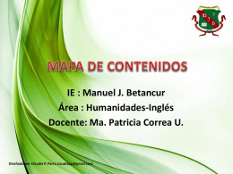MAPA DE CONTENIDOS INGLES CICLO 5