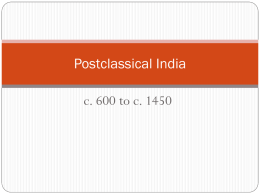 12. Postclassical India